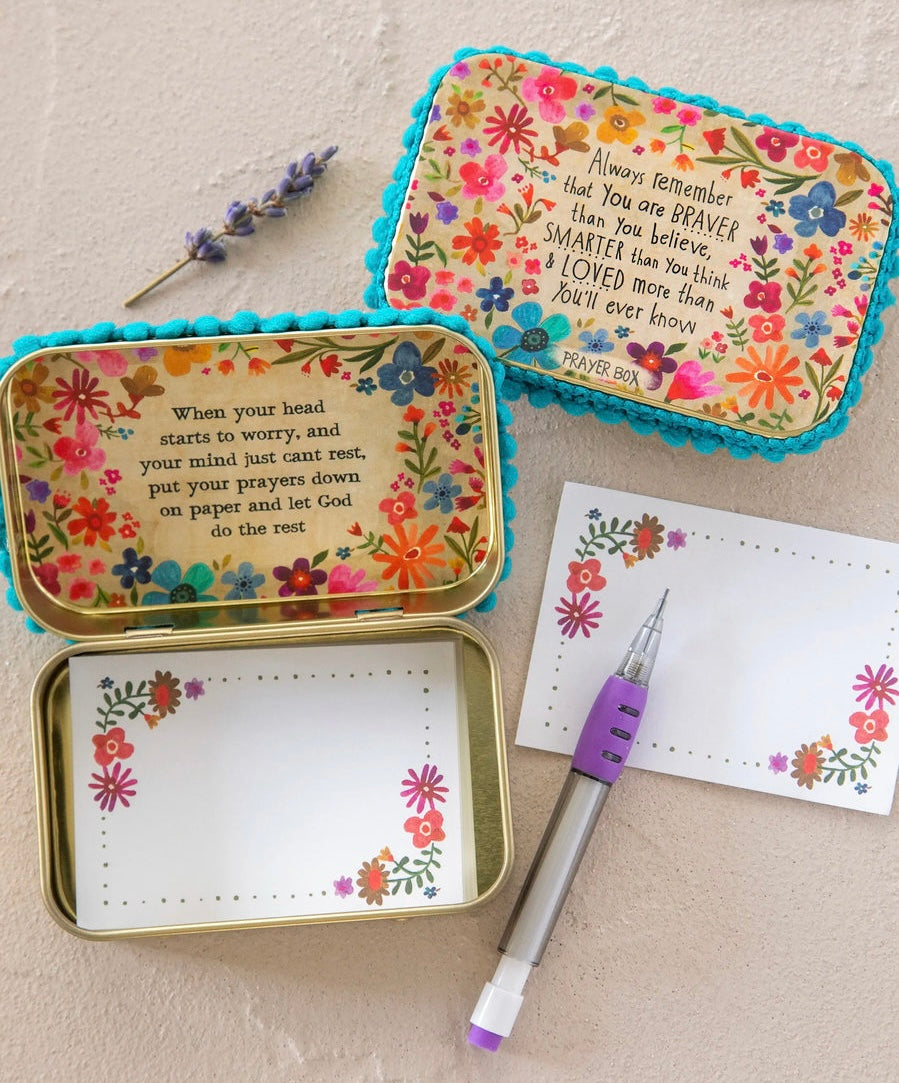 Natural Life Tin Prayer Box — Accents Boutique, Marble Falls TX