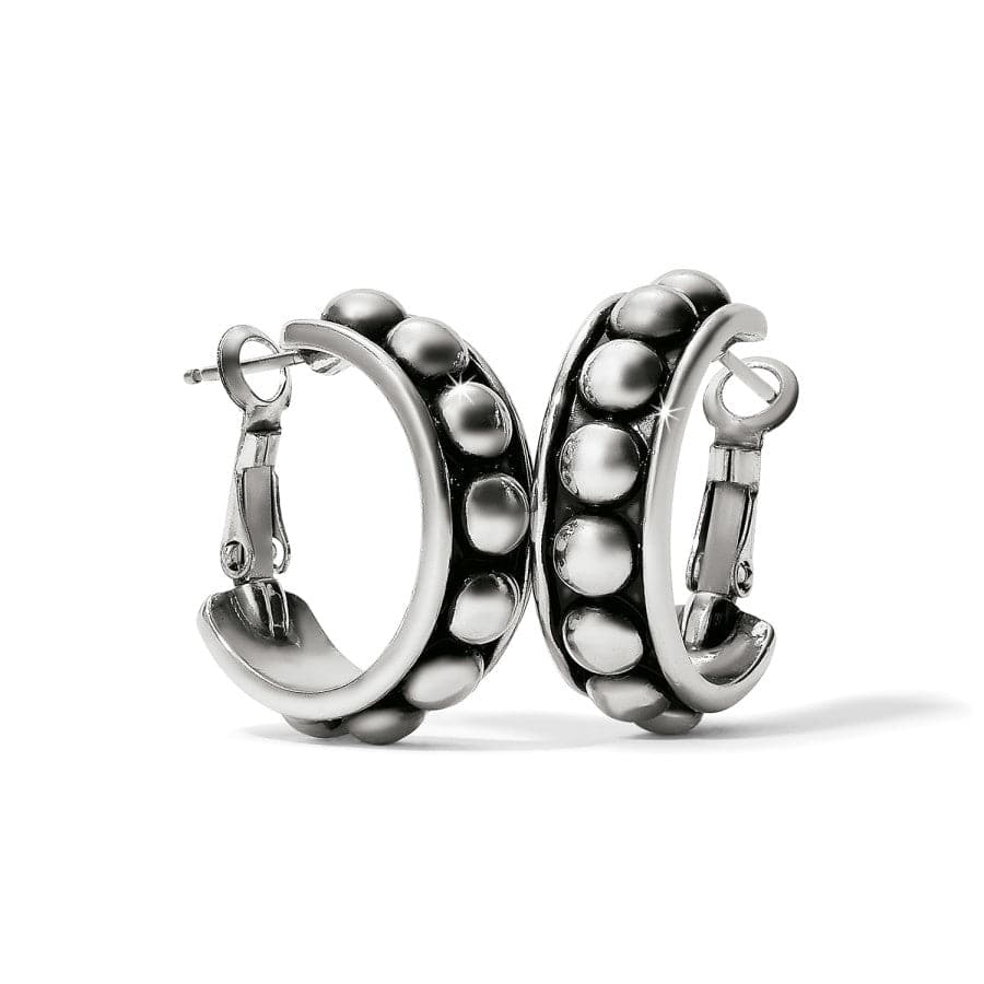 Brighton Pretty Tough Stud Medium Leverback Hoop Earrings — Accents Boutique, Marble Falls TX