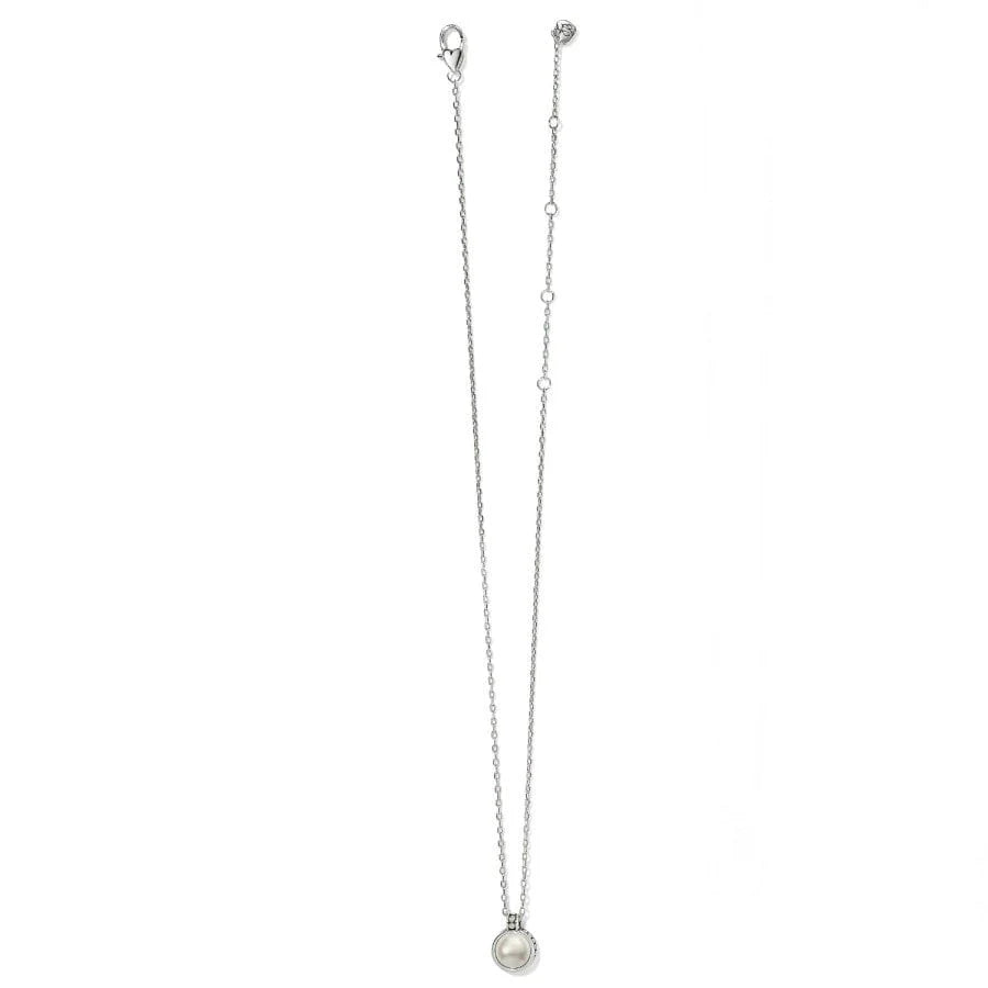 Brighton Pebble Dot Round Reversible Pendant Short Necklace