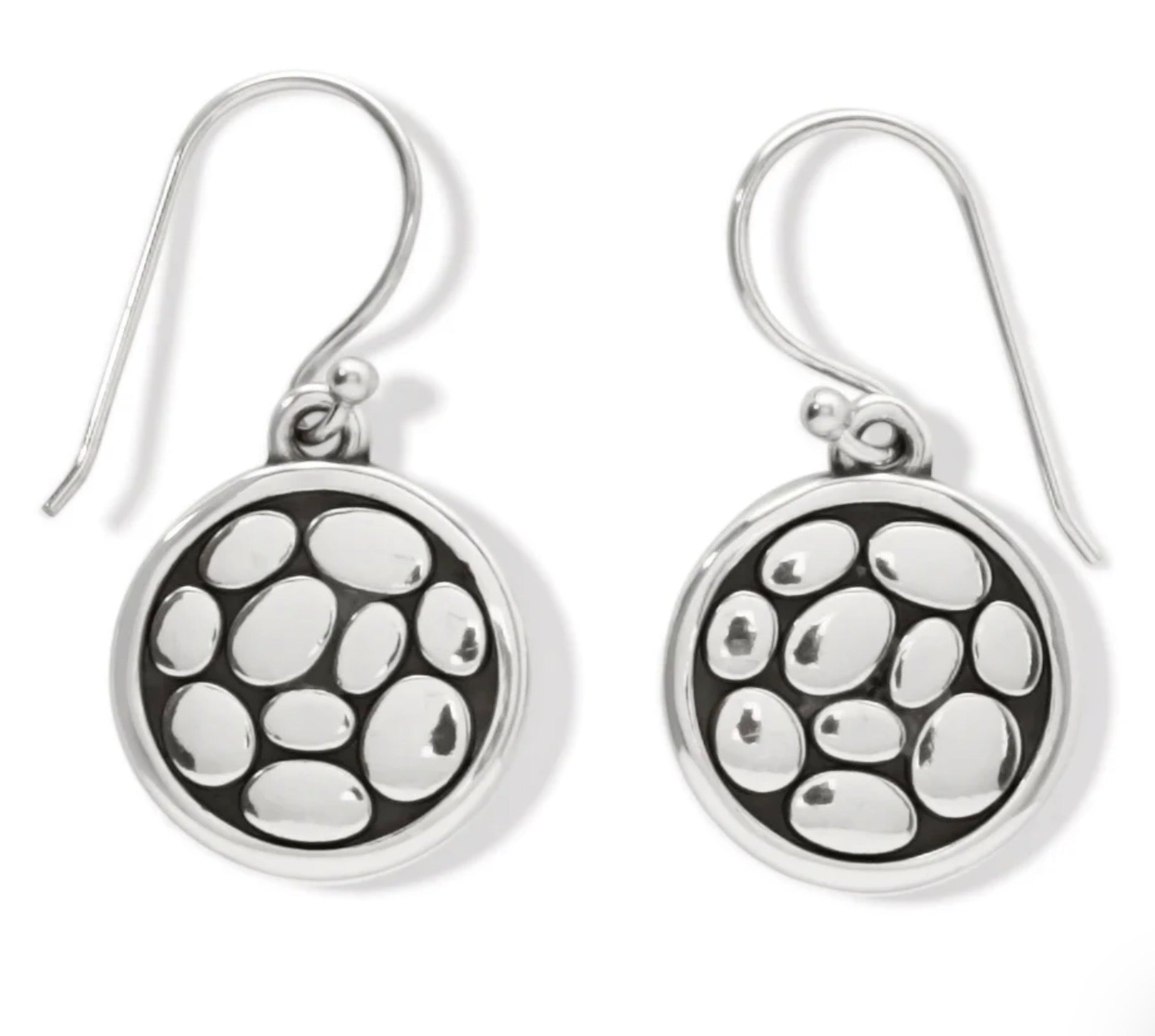 Brighton Pebble Round Reversible French Wire Earrings