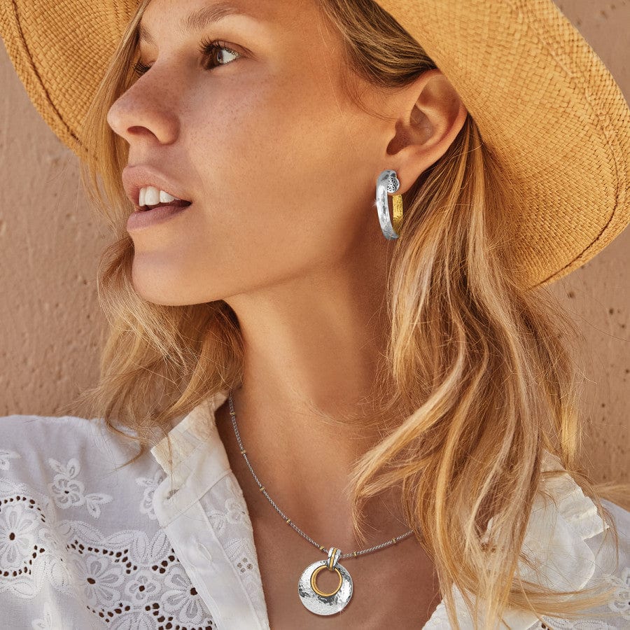 Brighton Ferrara Entrata Petite Silver Gold Pendant Necklace — Accents Boutique, Marble Falls TX