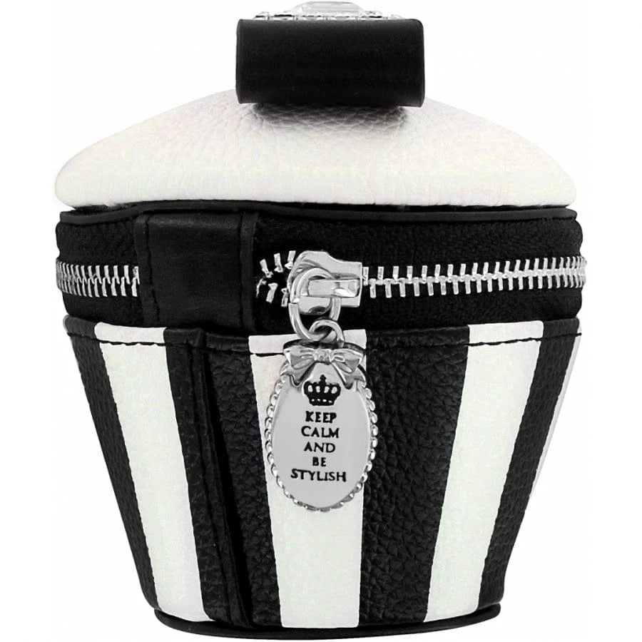 Brighton My Flat in London Sweet Shoppe Cupcake Coin Purse Black White — Accents Boutique, Marble Falls TX