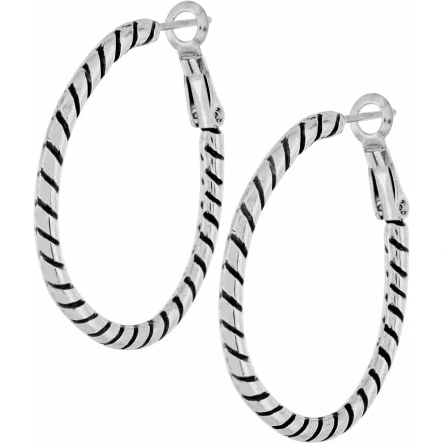 Brighton Twist Oval Hoop Charm Earrings — Accents Boutique, Marble Falls TX