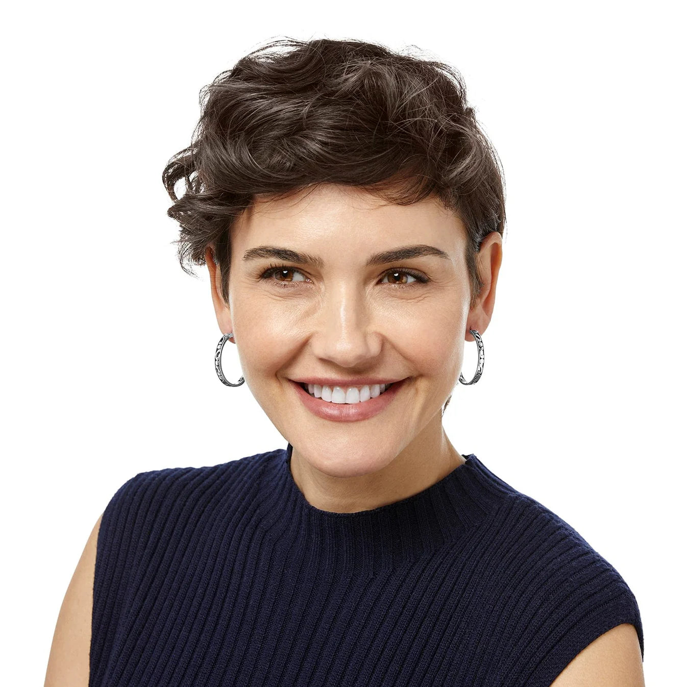 Brighton Contempo Medium Hoop Earrings jewelry