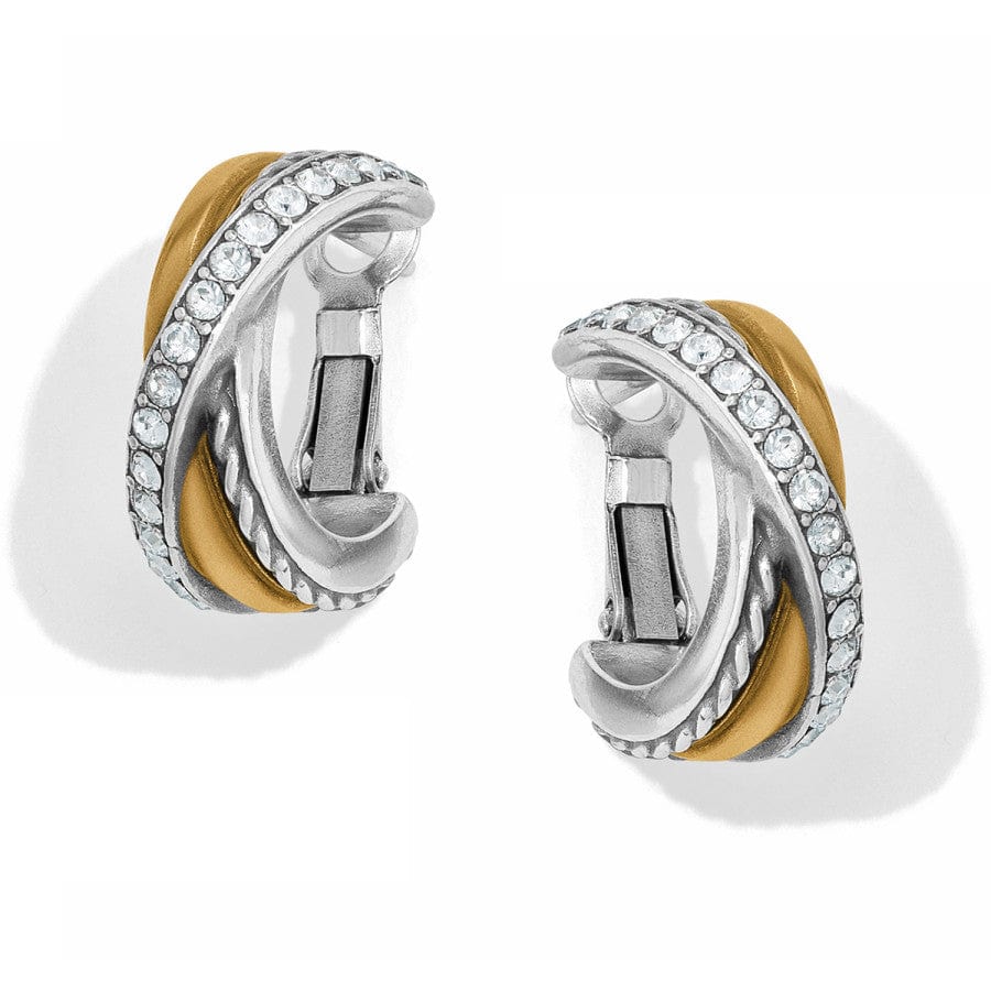 Brighton Neptune's Rings Post Clip Hoop Earrings