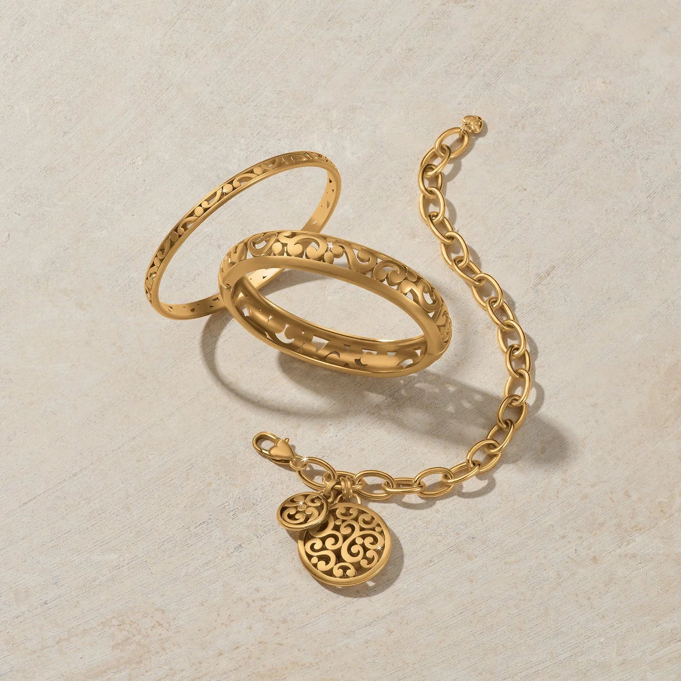 Brighton Contemporary Skinny Gold Bangle