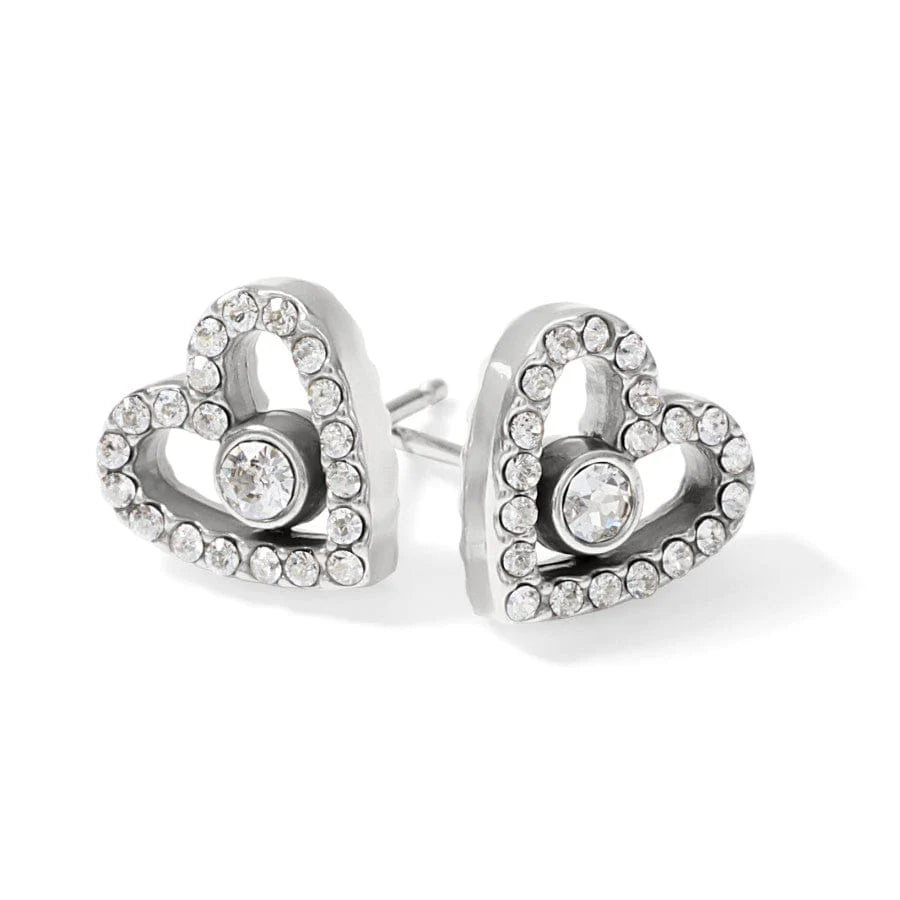 Brighton Illumina Love Post Earrings Silver One Size