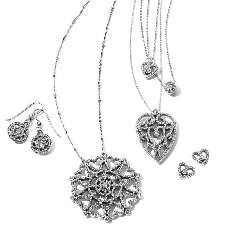 Brighton Illumina Love Post Earrings Silver One Size