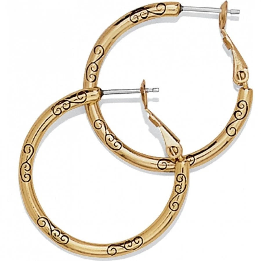Brighton Charm Hoop Gold Tone Earrings Small