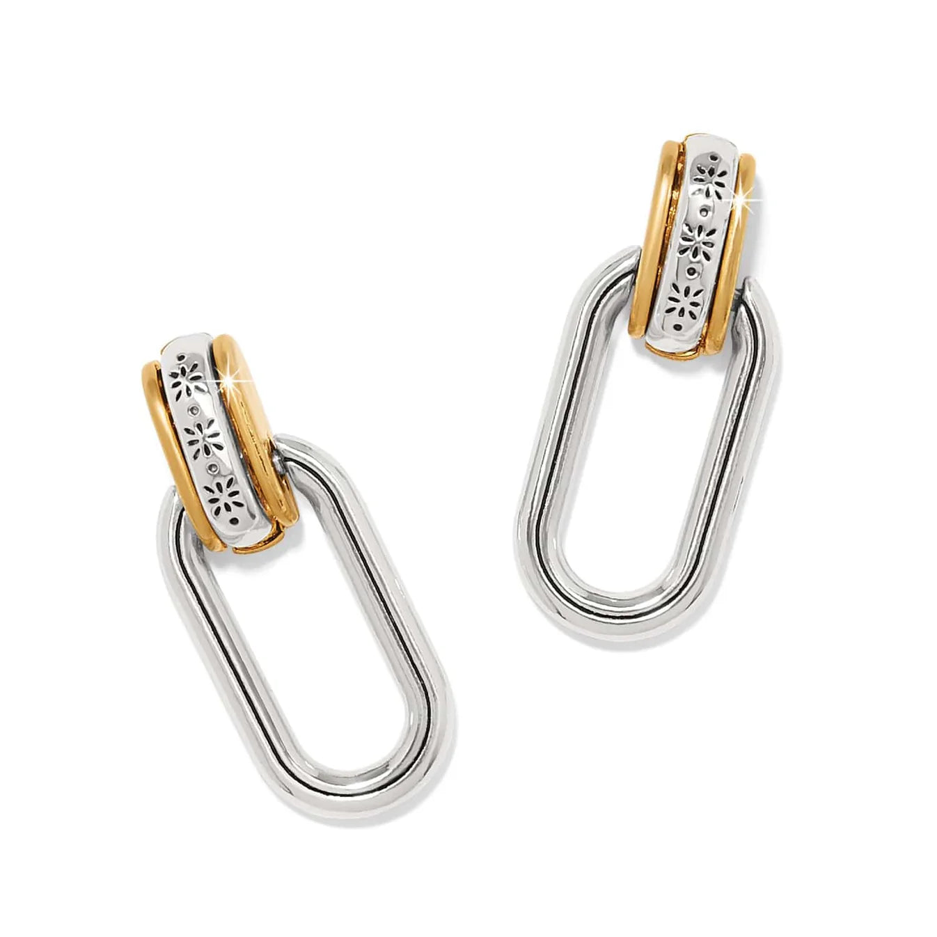 Brighton Mosaic 2 Tone Links Post Drop Earring