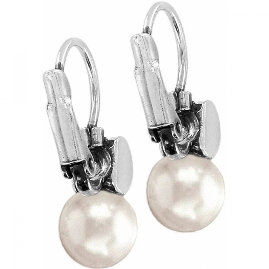 Brighton Meridian Petite Pearl Leverback Earrings — Accents Boutique, Marble Falls TX