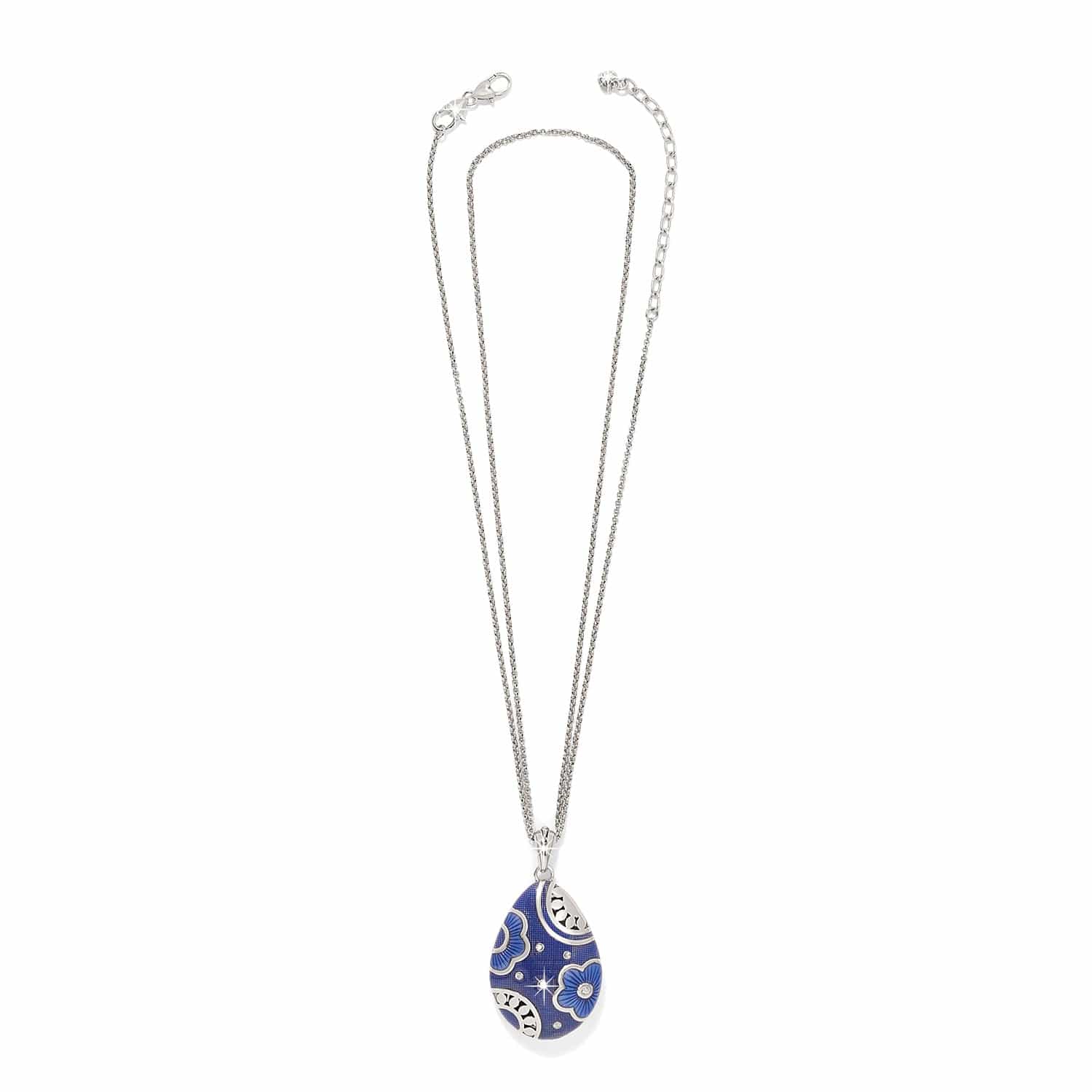 Brighton Flora Teardrop Blue Necklace