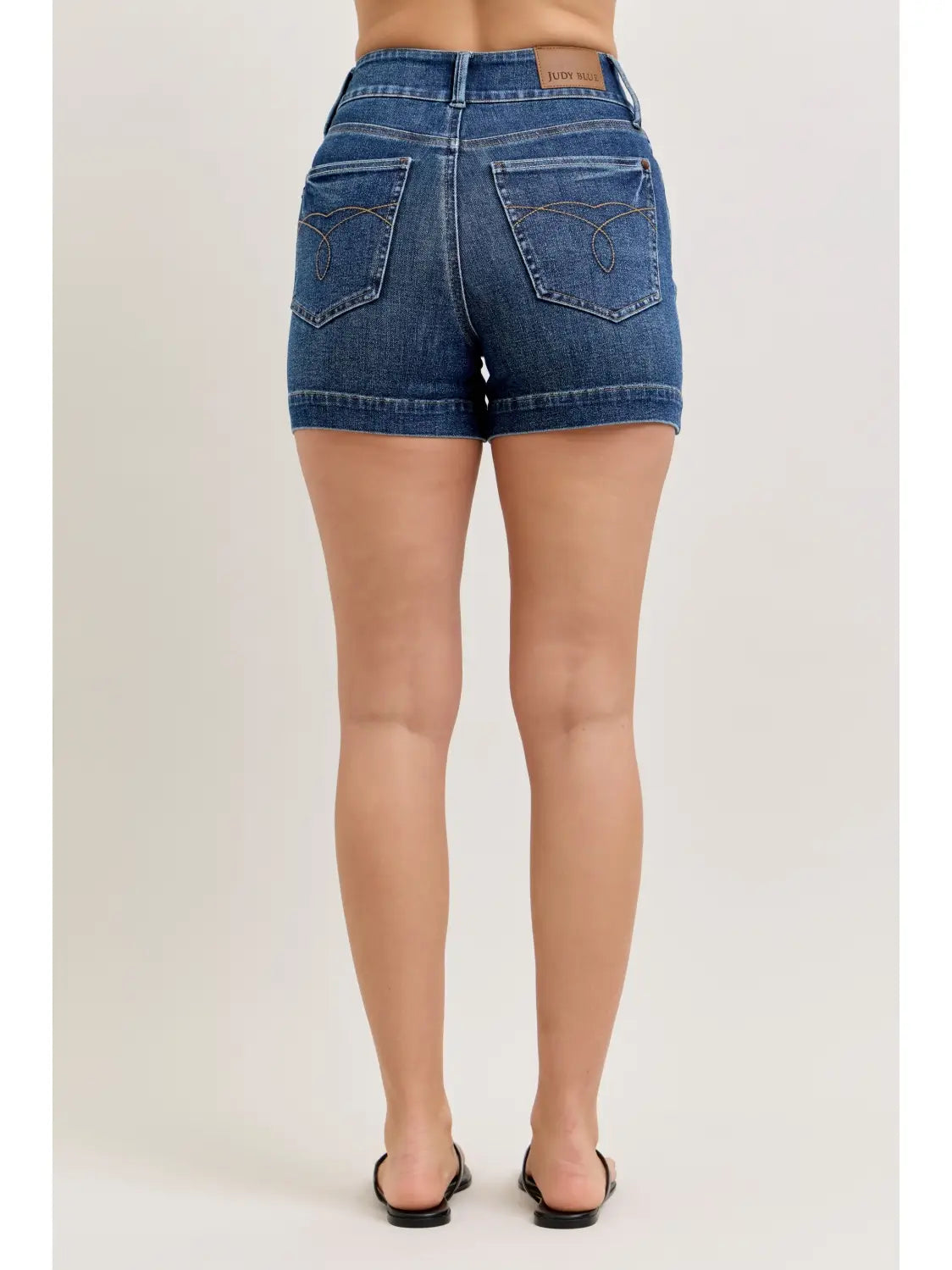 Judy Blue HW Dark Wash Shorts