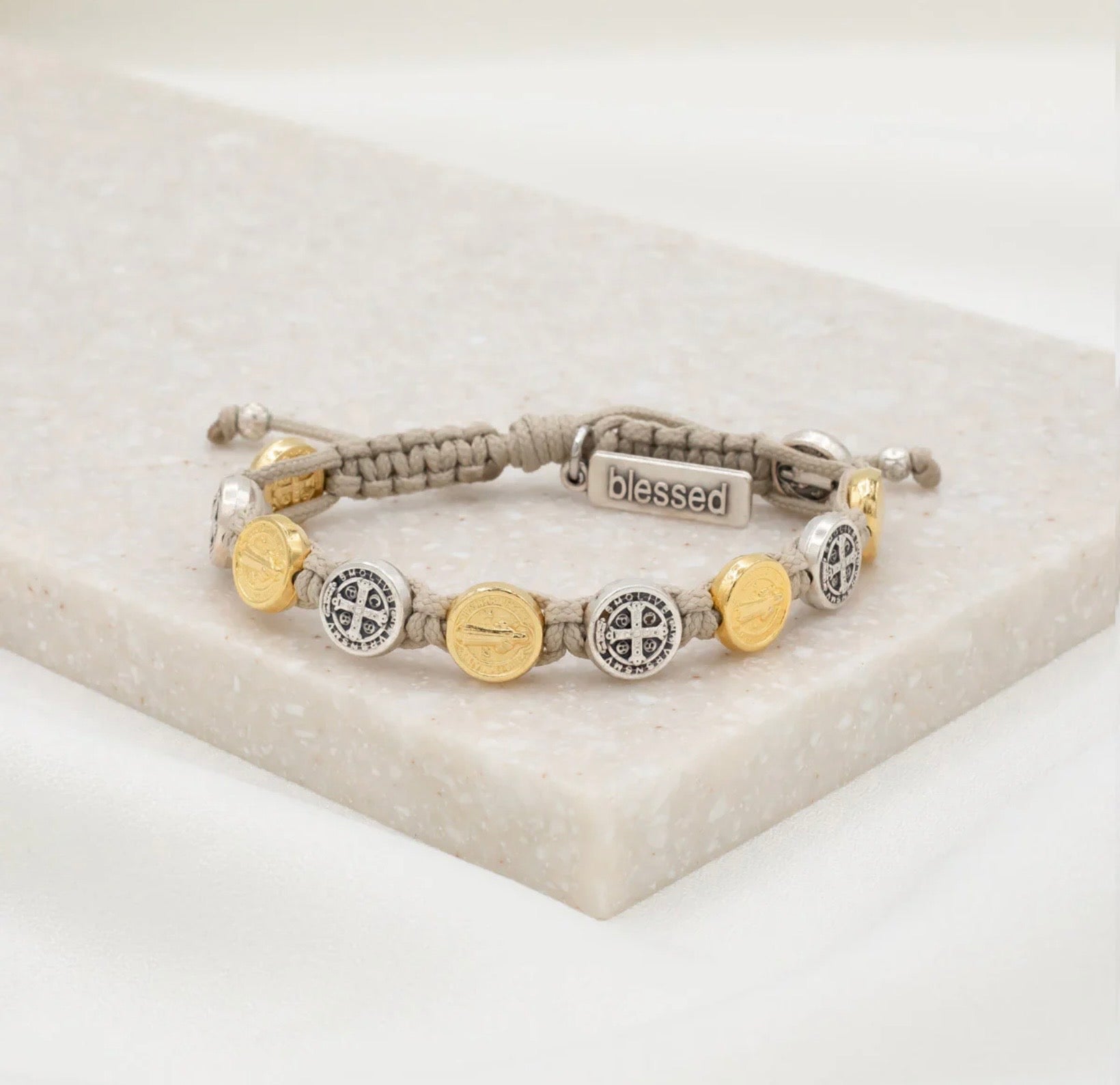 Benedictine Blessing Bracelet - Mixed Metals