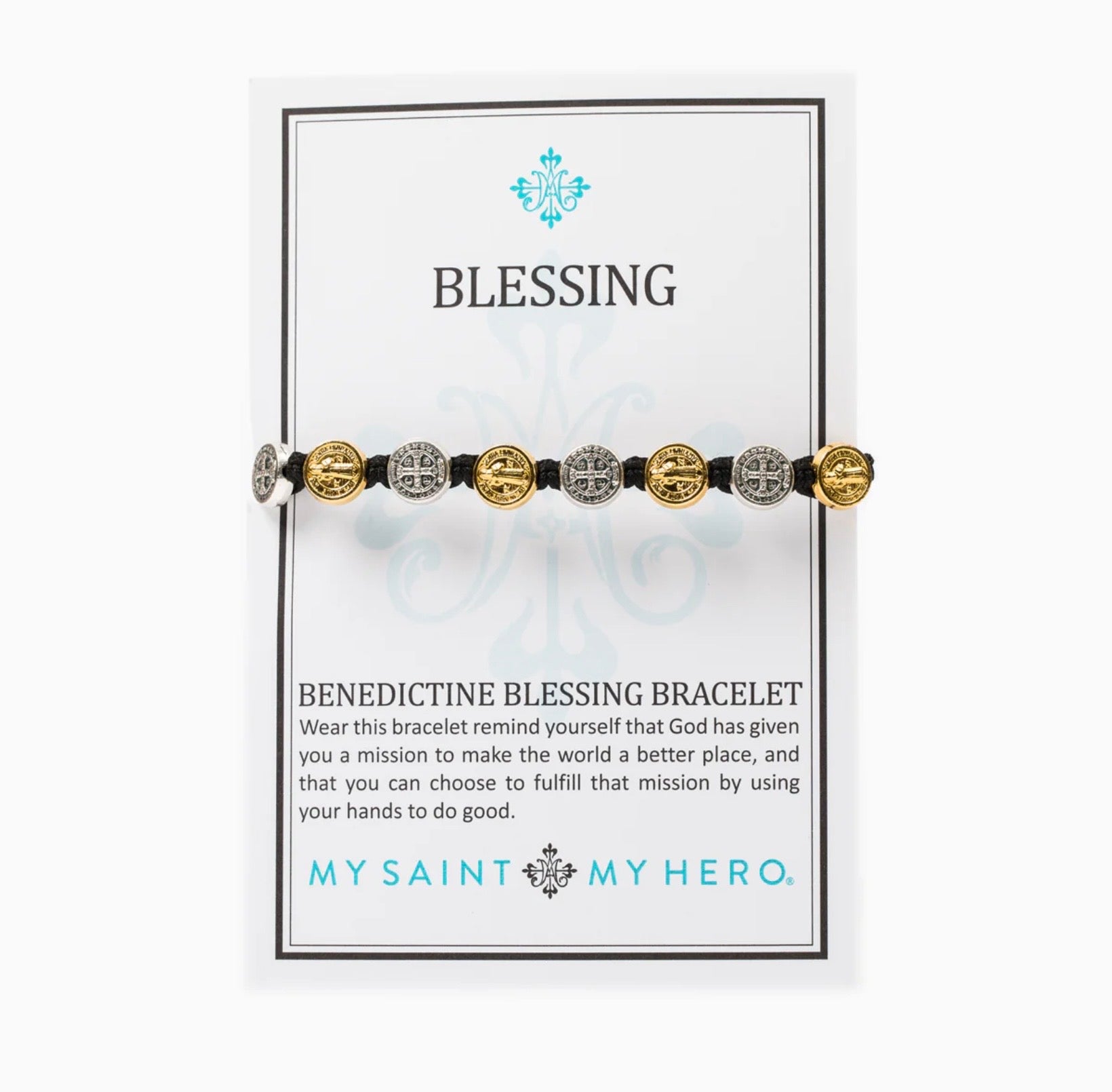Benedictine Blessing Bracelet - Mixed Metals