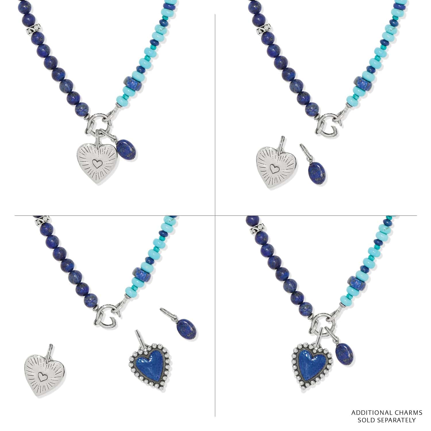 Brighton Token Charm Lapis Turquoise Necklace