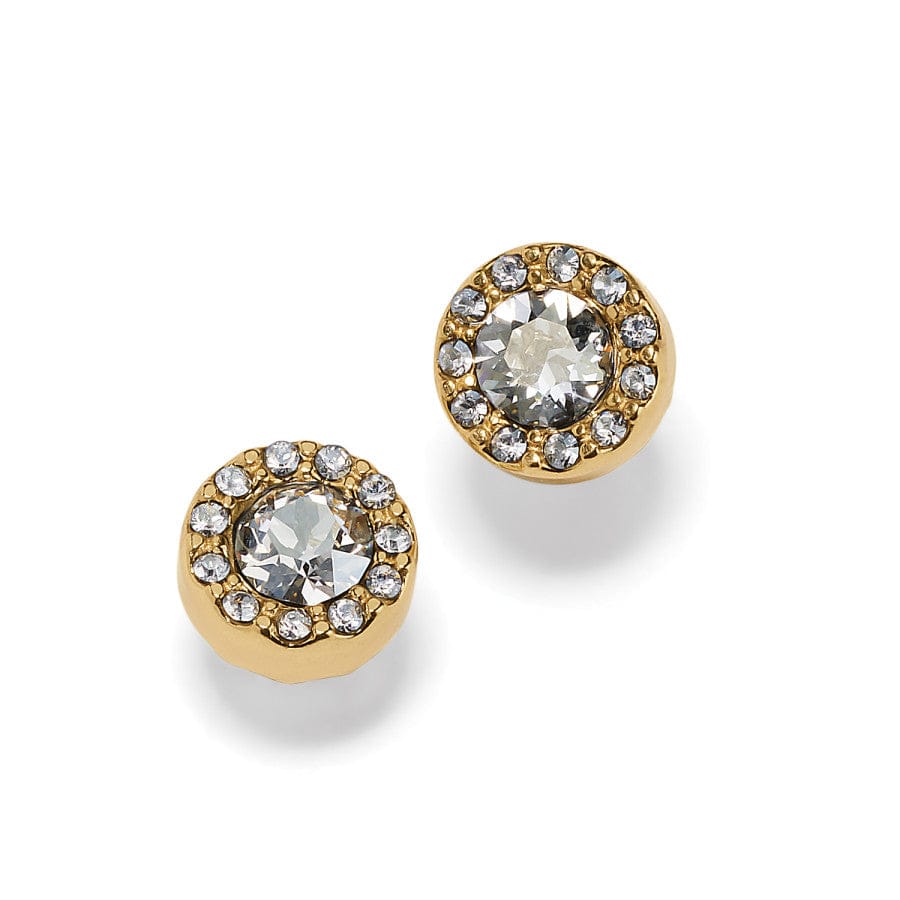 Brighton Illumina Solitaire Gold Post Earrings