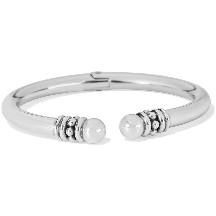 Brighton Pretty Tough Stud Open Hinged Silver Bangle