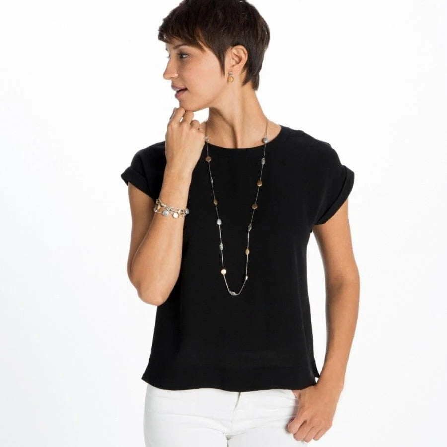 Brighton Mediterranean Post Short Two Tone Earrings