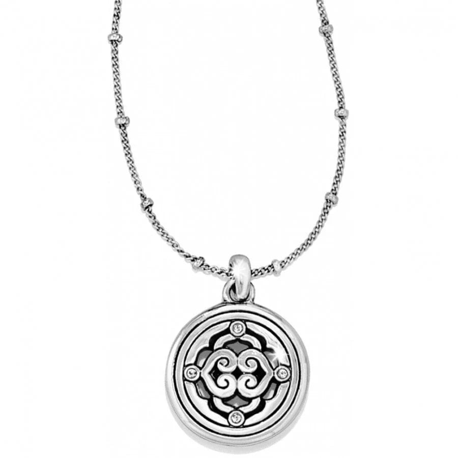 Brighton Intrigue Small Gold Silver Crystal Pendant Necklace