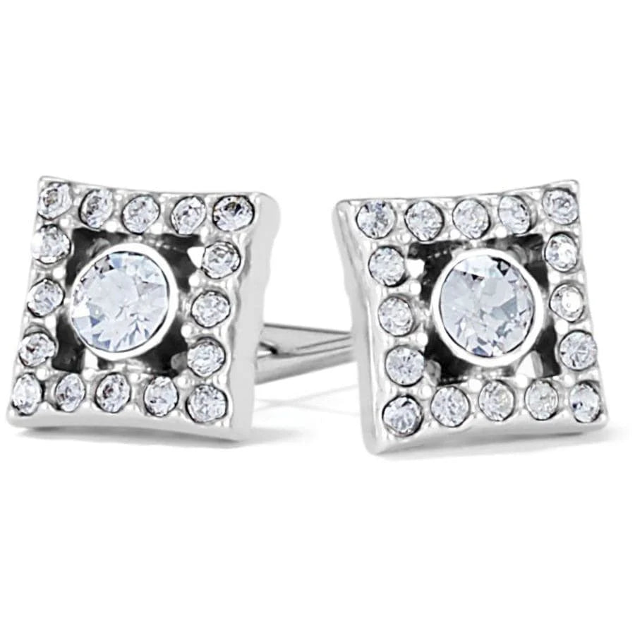 Brighton Illumina Diamond Post Earrings Silver/Crystal — Accents Boutique, Marble Falls TX