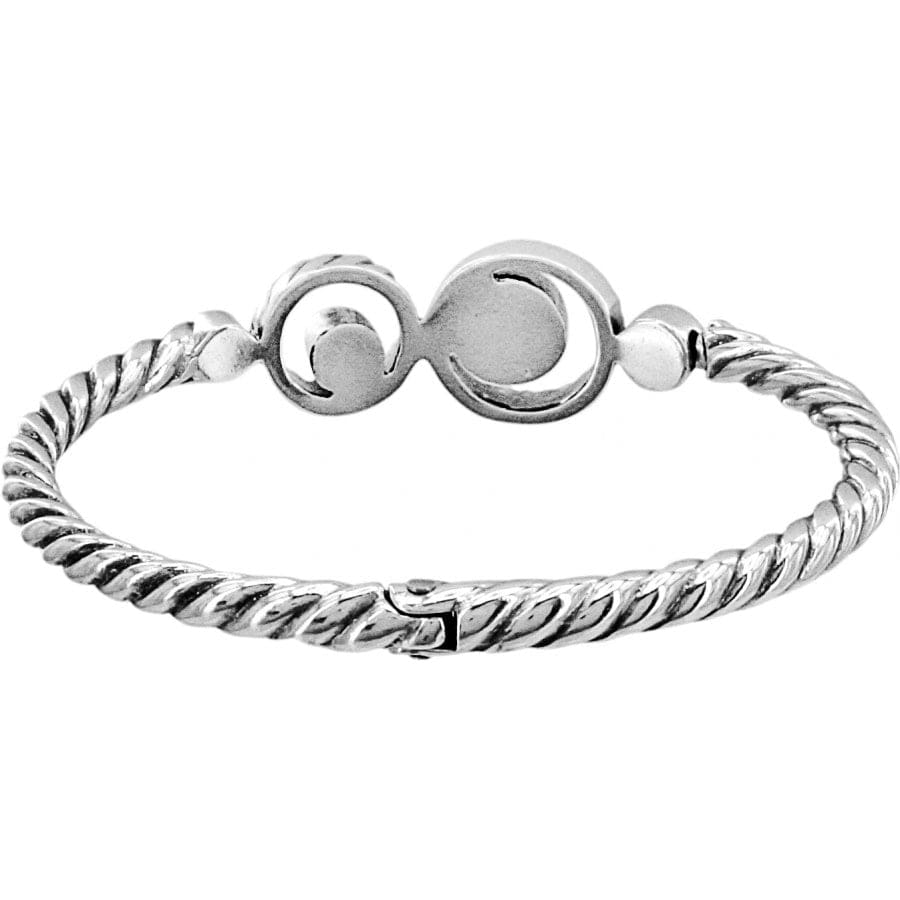Brighton Halo Hinged Bangle Silver — Accents Boutique, Marble Falls TX