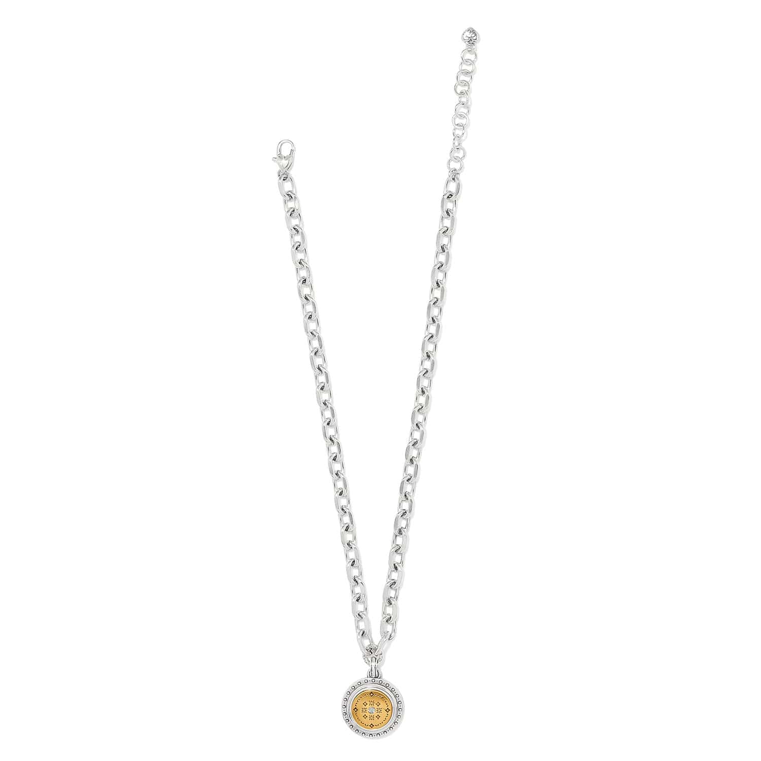 Brighton Mosaic Round Two Tone Pendant Necklace — Accents Boutique, Marble Falls TX