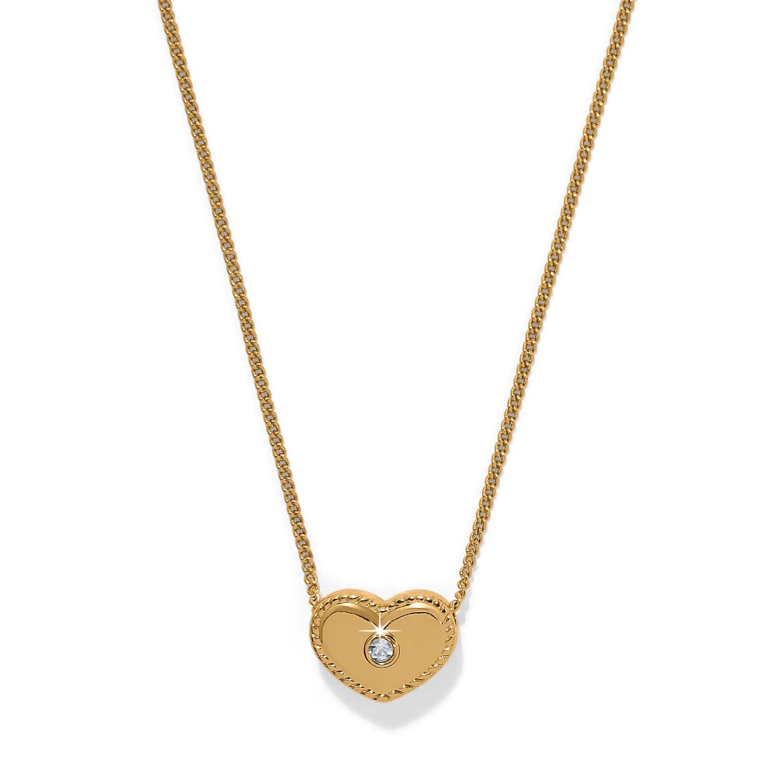 Brighton Illuminati Celeste Petite Heart Necklace Gold