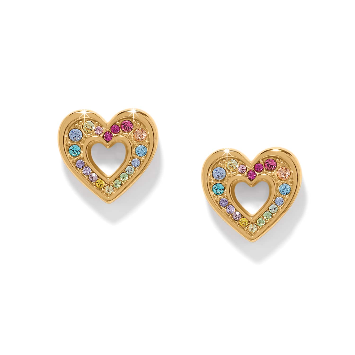 Brighton Enchanting Gem Heart Post Earring