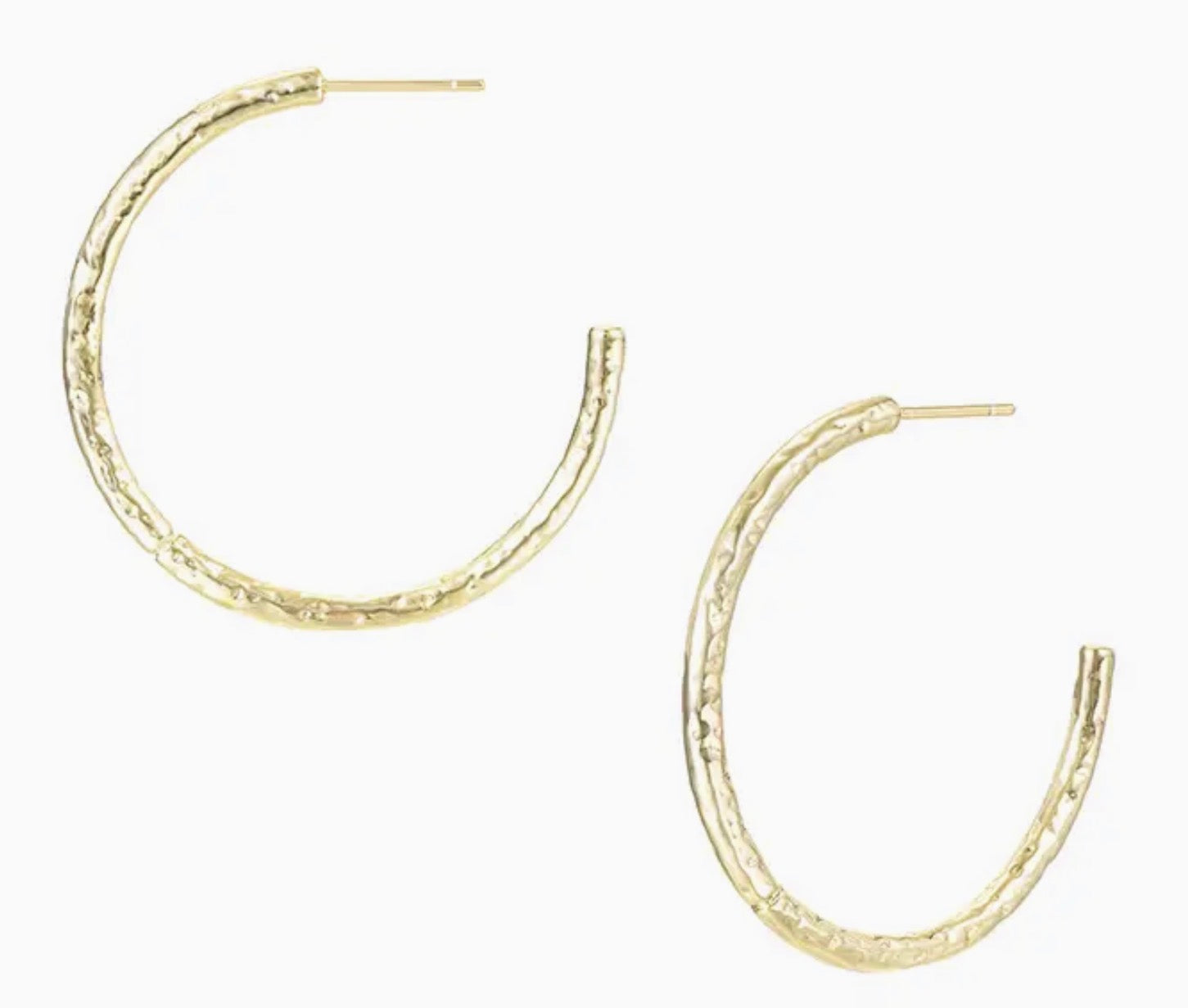 Natalie Wood Horizon Hoop - Gold