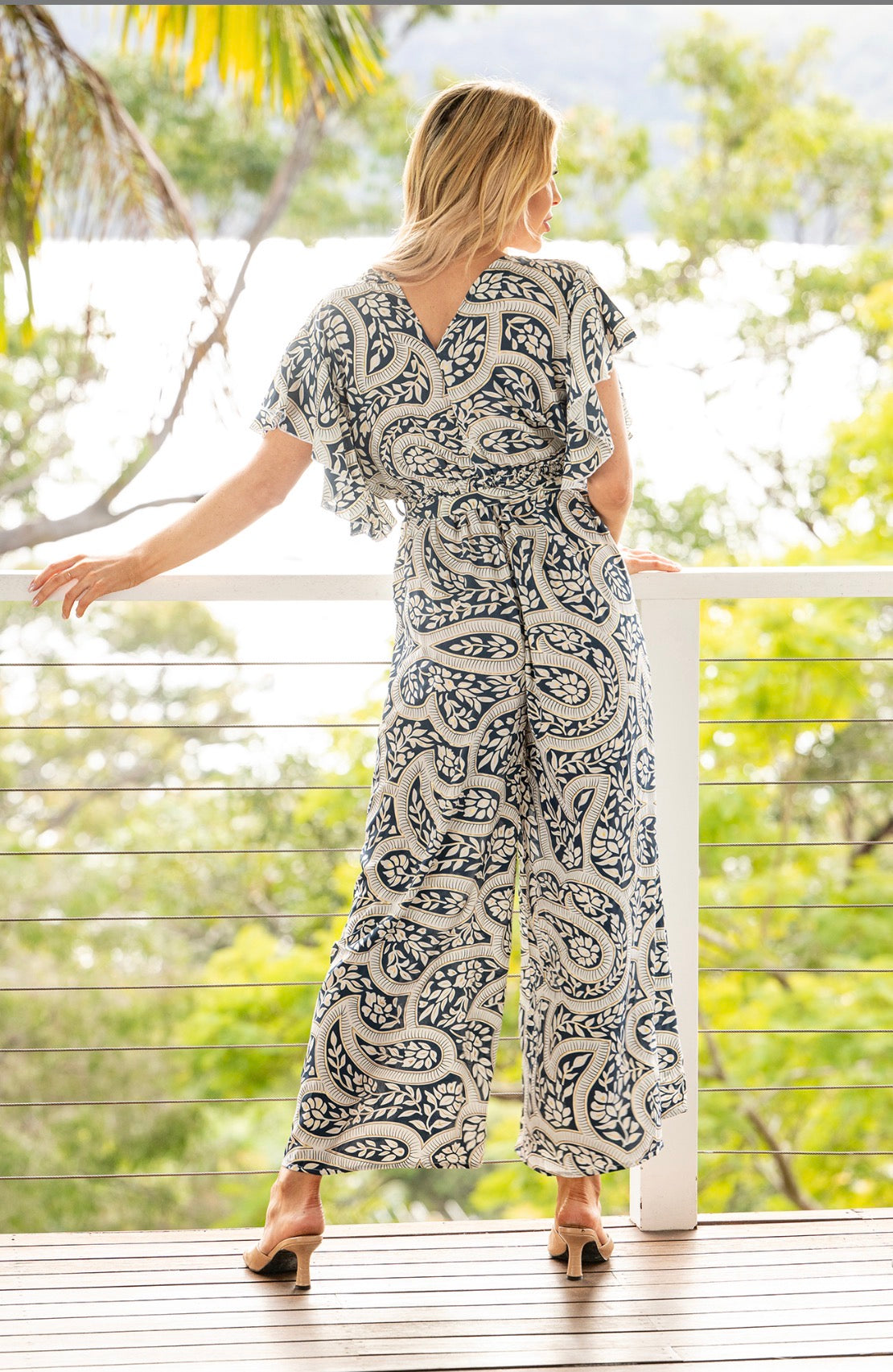 Leura Frill Sleeve Jumpsuit