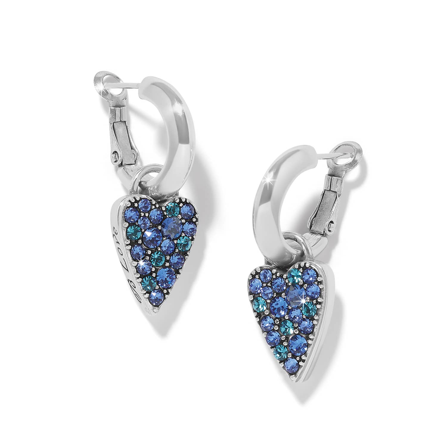 Brighton Love Messages B Love Blue Reversible Hoops
