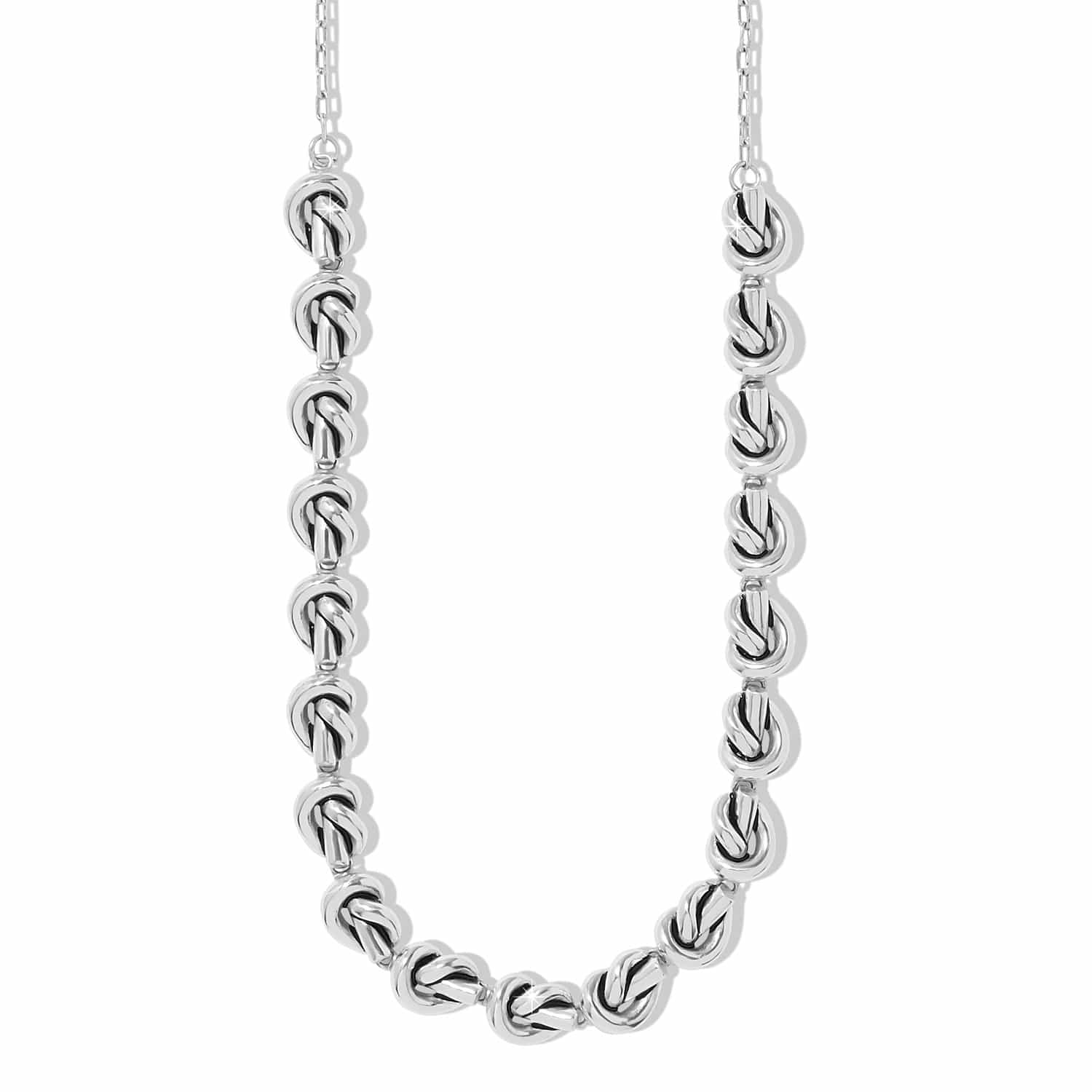 Brighton Interlok Single Knot Silver Collar Necklace
