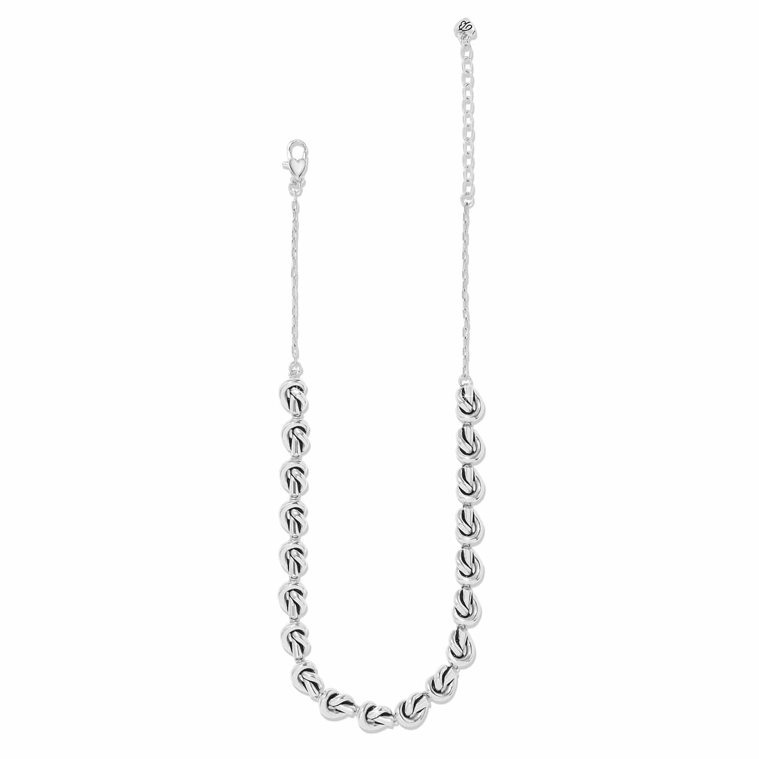 Brighton Interlok Single Knot Silver Collar Necklace