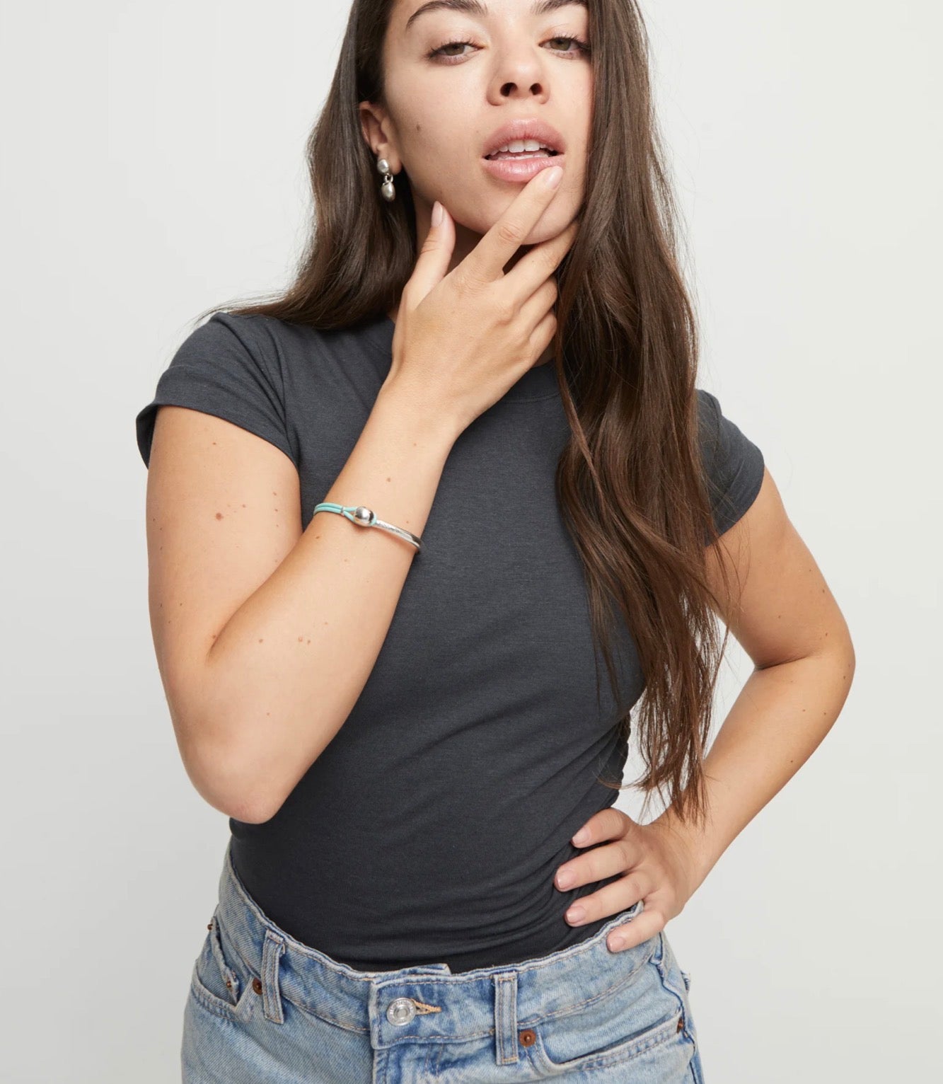 Unode50 Ser Intrepida Bracelet - Silver/Seafoam