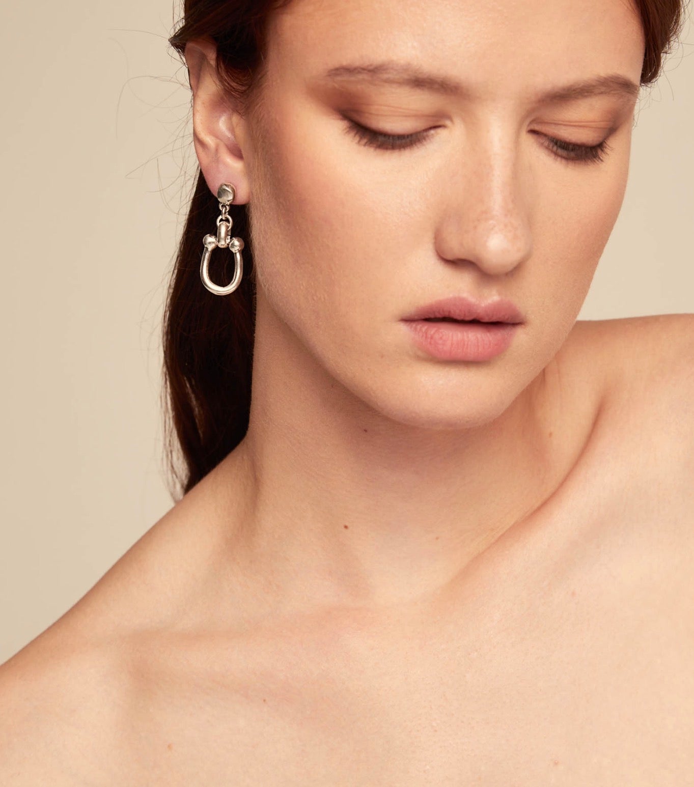 Uno de 50 Serotonin Silver Plated Link Drop Earrings