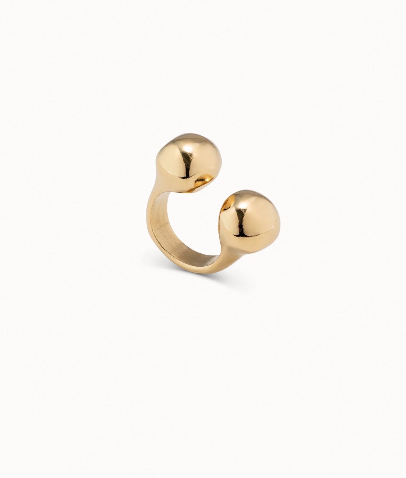 Uno de 50 Metal Ring Clad with Gold