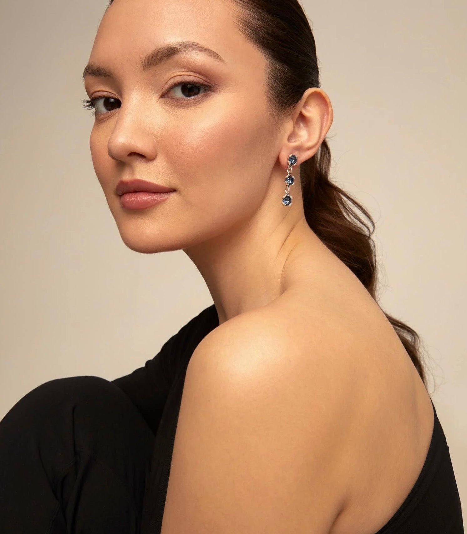Uno de 50 Woman Earrings Sublime Blue