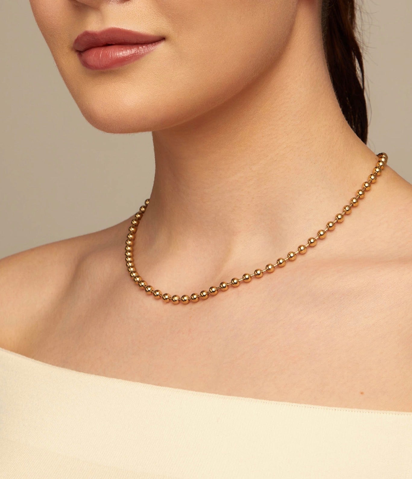 Uno de 50 Emotions Beaded Necklace in 18K Gold Plated