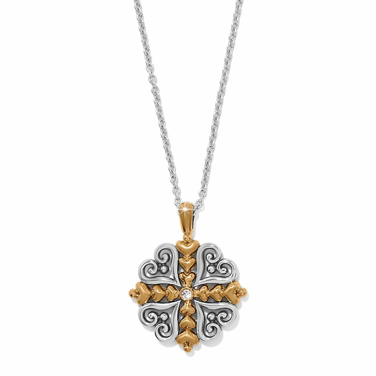 Brighton Alcazar Heart 2Tone Necklace