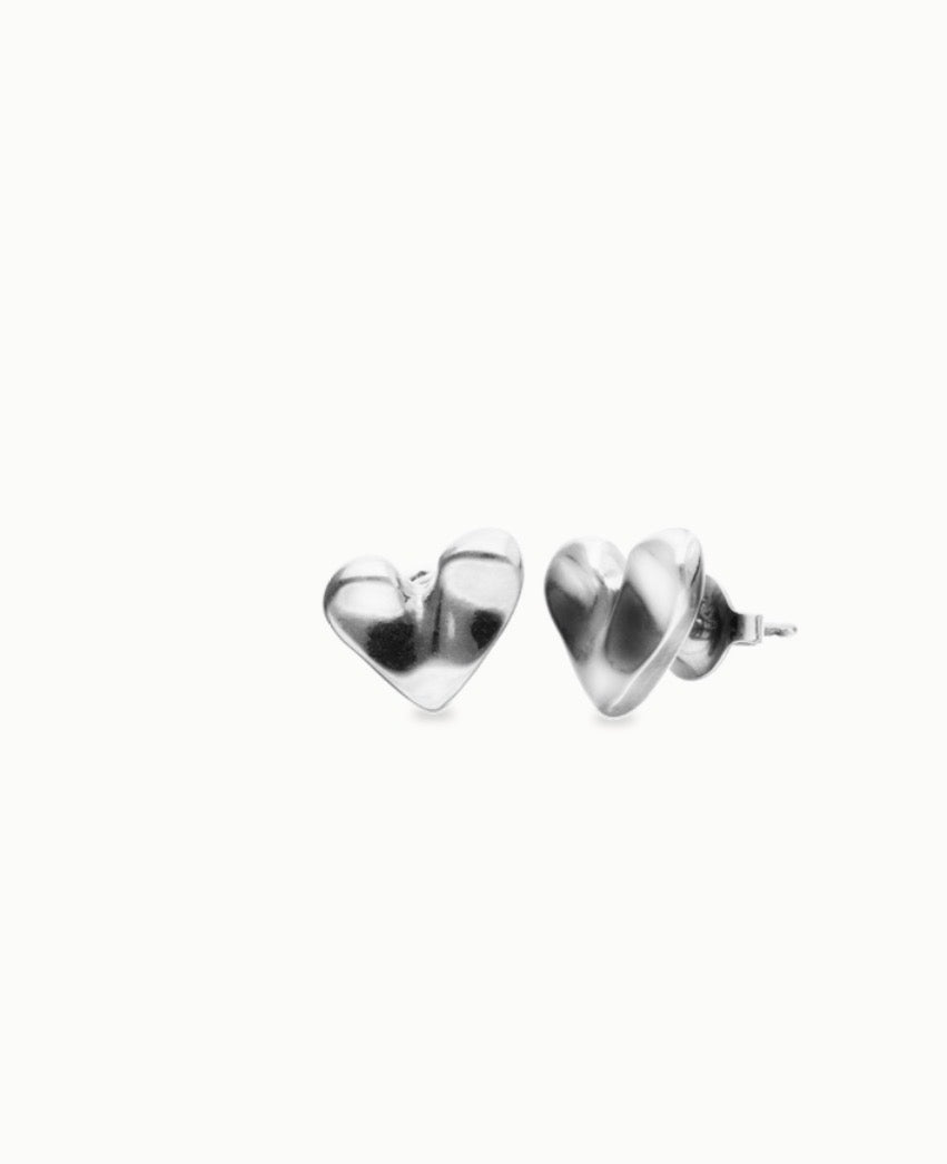Uno de 50 Heart Piercing Stud Earrings