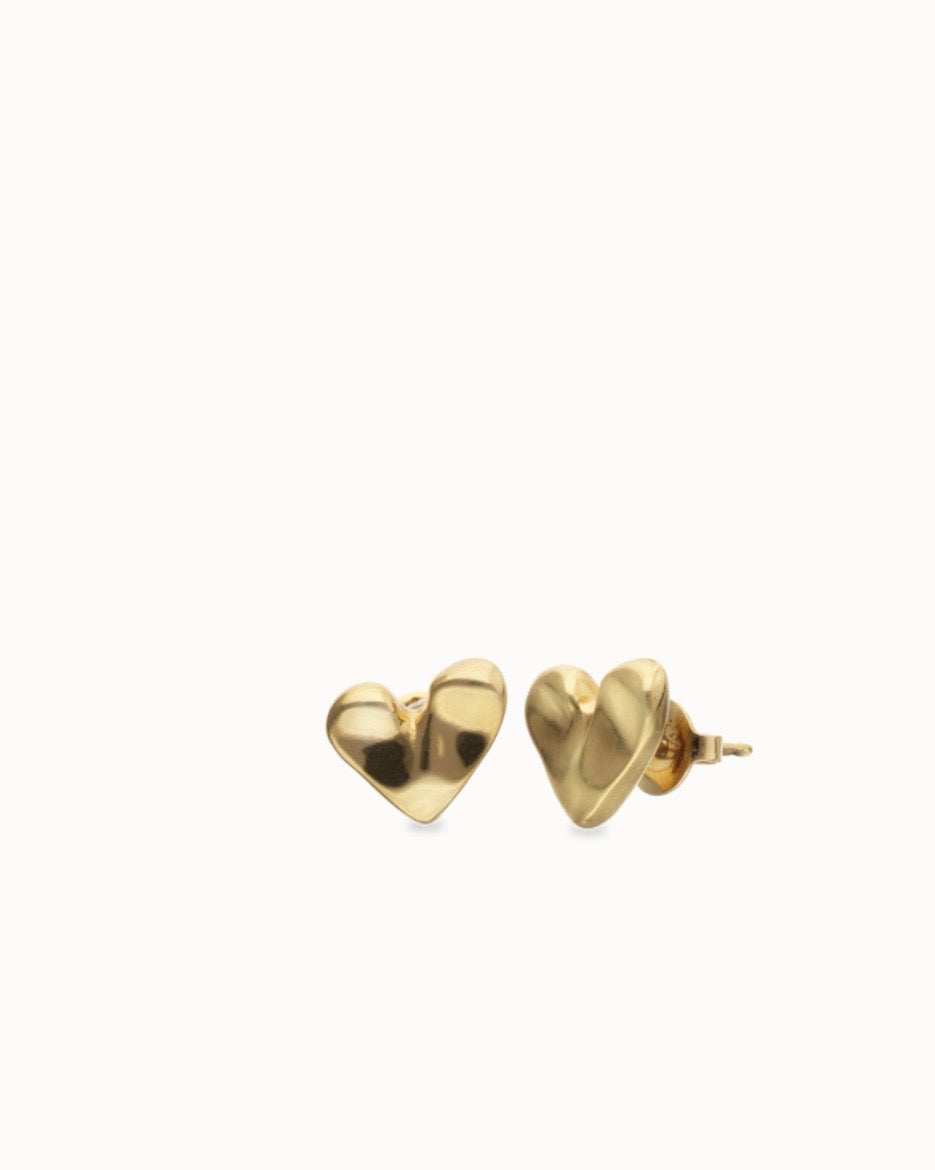 Uno de 50 Heart Piercing Stud Earrings