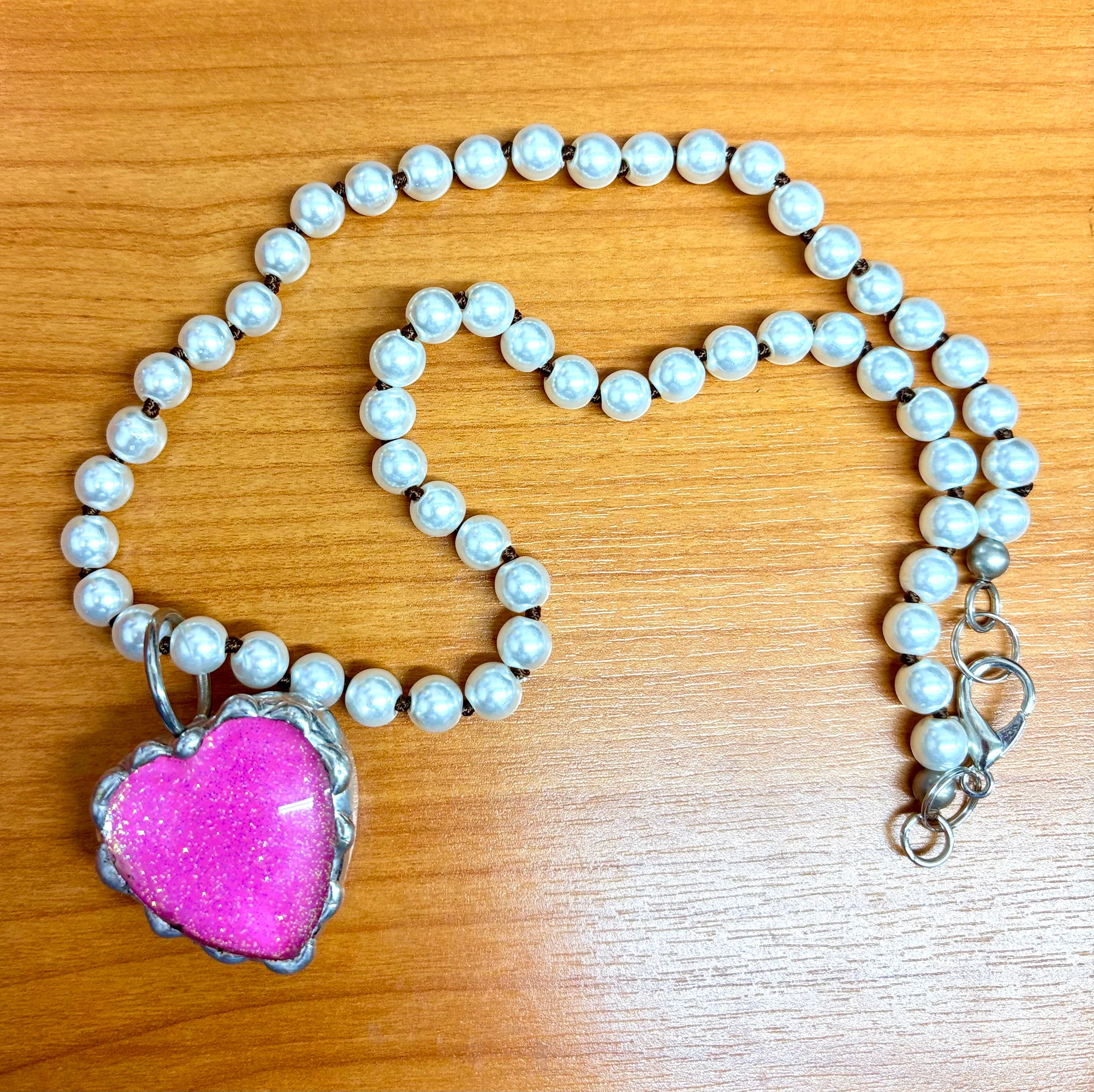 Beaded Heart Necklace