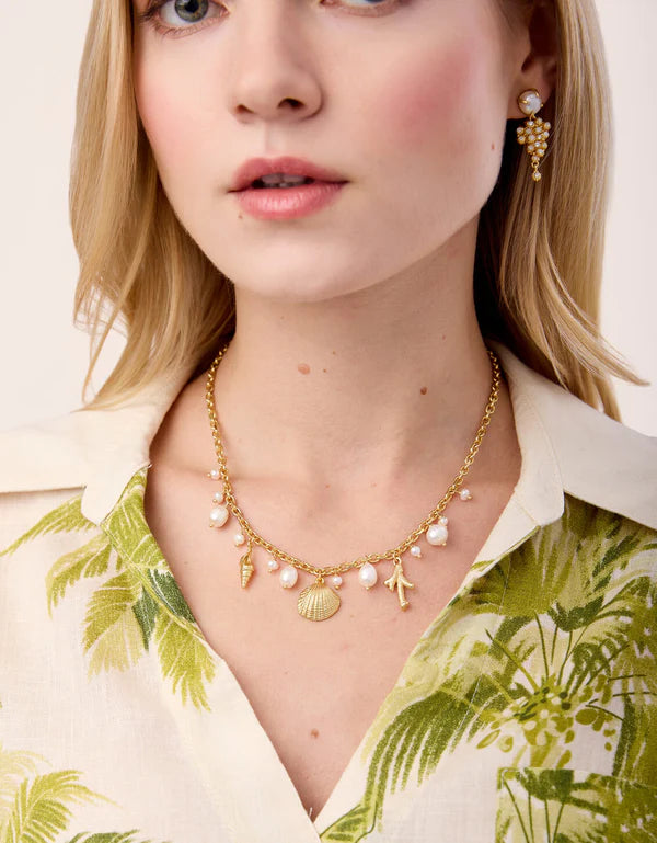 Spartina Seashore Petite Necklace 17" Pearl