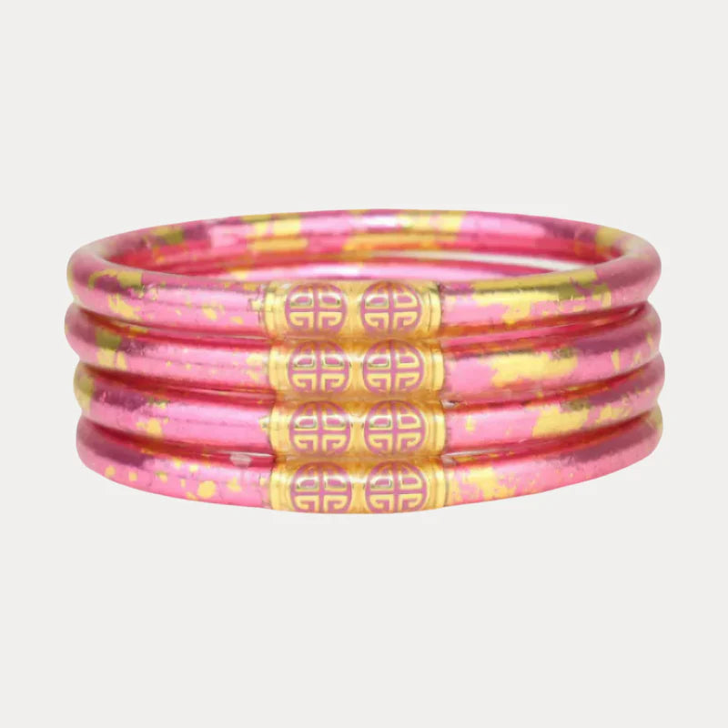 Budha Girl KOI Rose All Weather Bangles® (AWB®) - Set of 4