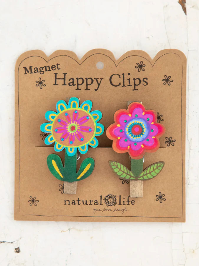 Natural Life Magnet Happy Clips, Set of 2