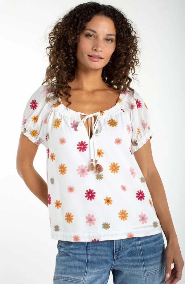 Floral Spotted Blouse