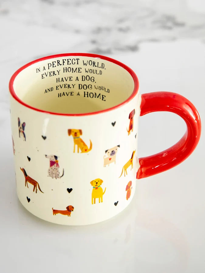 Natural Life Bungalow mug with painted design — view 8