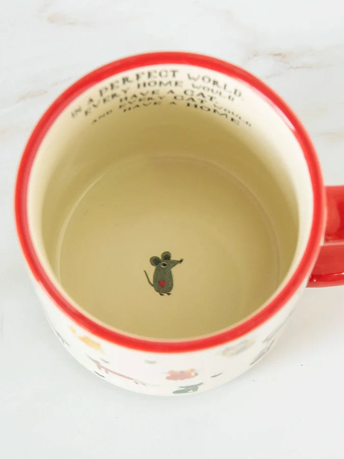 Natural Life Bungalow mug with painted design — view 6