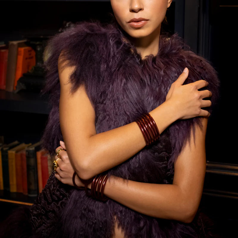 Budha Girl Merlot All Weather Bangles® (AWB®) - Set of 6